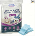 Concentrated carpet cleaner- Water activated citric acid formula for carpets, rugs, upholstery and interior fabrics, pack of 60 units