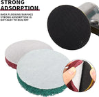 5 Inch Drill Brush Power Scouring Pads - Heavy Duty Tub and Tile Cleaner - Household Cleaning Kit Includes Drill Attachment, 5 Red, 5 Stiff Green Scrubber Pads