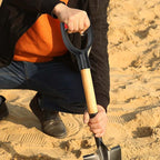 D Grip Plastic Spade Handle, 32mm Inner Diameter Snow Shovel Handle, Snow Scoop Digging Raking Tool Accessory (Red)