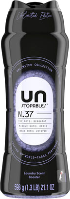 Downy Unstopables Unlimited Collection In-Wash Laundry Scent Booster Beads, No. 37, Fine Fragrance, Long-Lasting Fresh Scent Beads, 21.1 oz