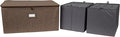 Covermates Keepsakes - Adjustable Zip-Top Storage Box - Configurable FlexGrid Compartments - Heavy Duty Polyester- Reinforced Handles - Stackable Design - Indoor Storage, Brown Heather