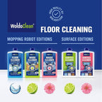 WoldoClean Floor Cleaner Solution for Robot Mops 25.36 fl.oz - Concentrate Makes 40 Gallons, compatible with Roborock, Dreame, Roomba, Tineco