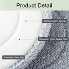 True & Tidy® 2-Pack 9 inch Extra Thick Microfiber Pad Refill for SPIN-800 TrueClean Mop & Bucket Square, Compatible with M16 and Most Square Spin Mop and Bucket, Machine Washable up to 100x