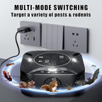LED Display-Ultrasonic Pest Repeller Indoor,Multi-Mode Variable Frequency,with LED Strobe Light,Squirrel Repellent for House,Prevent Adaptation.Suitable for Houses,attics,garages,etc.