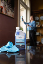 Zogics Non-Ammoniated Glass Cleaner Concentrate - 32 oz Bottle Makes up to 10 Gallons - Meets ECOLOGO Standards