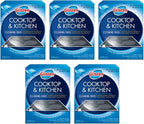 Glisten GC0608T Cooktop & Kitchen Cleaning, 8 Large/16 Small Pads Per Box, 5 Pack