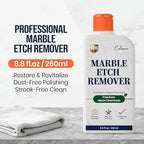 Professional Marble Etch Remover 8.8 fl. oz, Effective on Limestone, Travertine, Alabaster & Onyx, Removes Stains, Dull Spots, Water Rings & Light Scratches, Dust-Free Polishing