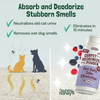 Sunny & Honey Carpet Deodorizer Powder - Pet Safe Freshener for Carpets, Pet Beds and Car Seats - Berry Odor Eliminator for Cat Urine and Wet Dog Smells (20 oz)
