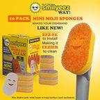 Smilyeez No Plastic Mini Moji Scrubbing Sponge Refills for Scotch Brite Dishwand (10 Pack)