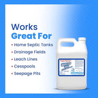 Septi-Flow Shock Septic Drainfield Repair Solution, Clears Leach Fields, Dissolves Hardened Deadpan Soil, Complete Treatment, One Gallon - 128 Fl Oz (Pack of 1) - Drain Field Treatment by Septi-Flow