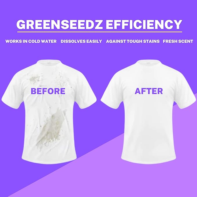 Greenseedz Laundry Pods, Fresh Lavender Scent, 32 Pacs, Eco Friendly, Powerful Clean, Skin Friendly, Biodegradable, HE Compatible