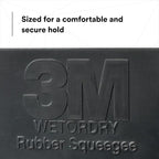 3M Wetordry Rubber Squeegee 05517, 2-3/4 in x 4-1/4 in, Comfort Fit, Flexible, For Wet Sanding