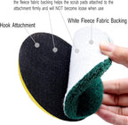 33 Pack Drill Brush Set Power Scrubber Scouring Pads Household Cleaning Kit with Hook and Loop Backing Pad Holder Includes Drill Attachment, 3 Different Stiffness Household Cleaning Pads for Drill