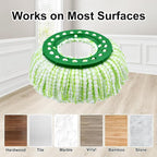 Tornado Spin Mop Head ONLY Compatible with 𝗡𝗲𝘄 𝗟𝗶𝗯𝗺𝗮𝗻 𝐓𝐨𝐫𝐧𝐚𝐝𝐨 𝗦𝗽𝗶𝗻 𝗠𝗼𝗽 𝗦𝘆𝘀𝘁𝗲𝗺, Washable & Reusable Libman Mop Head Replacement Refill for Tornado Mop (NOT for Old Version)