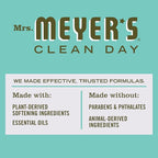 MRS. MEYER'S CLEAN DAY Liquid Fabric Softener, Infused with Essential Oils, Paraben Free, Basil, 32 oz (32 Loads)