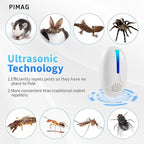 2025 Upgraded Ultrasonic Repellent Indoor, Mouse Traps Insert Plug in, Pest Control Repellent Ant,Roach,Rodent, Mouse, Bugs, Mosquito, Spider, for Home, Office, Warehouse 6 Packs