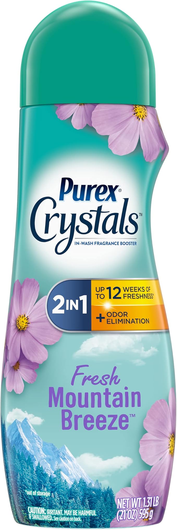 Purex Crystals In-Wash Fragrance and Scent Booster, Fresh Mountain Breeze, 21 Ounce