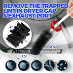 Holikme 32 Feet Dryer Vent Cleaner Kit, Lint Remover,Fireplace Chimney Brushes, Extends Up to 32 Feet, Synthetic Brush Head, Use with or Without a Power Drill