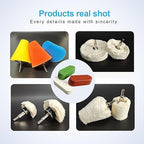 Neeki 12-Pcs Polishing and Buffing Kit, Includes 1/4" Shank Drill Buffing Wheels, Polishing Compound, and Sponge Pads for Metal, Wood, Plastic, and More