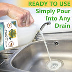 Fruit Fly & Drain Fly Killer - Simple Commercial Drain Gel Treatment - Eliminates Gross Fruit Flies, Drain Flies, Sewer Flies & Gnat Infestations From Any Drain. Fast & Easy - (128 Oz, Case of 4)