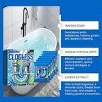 Drain Clog Remover 6 Packs Fast Acting Drain Cleaner Powders for Kitchen Sink Bathroom Shower Bathtub Powerful Pipe Unclogger Clears hair Grease Safe for Pipes