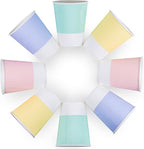 Disposable Coffee Cups With Lids - 12 oz To Go Coffee Cup With Lid (80 Set). Durable Togo Travel Paper Hot Cups Insulated For Hot and Cold Beverage Drinks, No Sleeves Needed (Assorted)