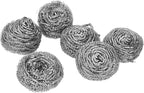 6Pcs Stainless Steel Scrubber Scrubbing Scouring for Kitchens Washing Scouring Pads Sticks Kitchen Tools