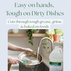 Biokleen Free & Clear Dish Soap - Dish Liquid, Dishwashing Cleaner, Eco-Friendly, Non-Toxic, Plant-Based, No Artificial Fragrance, Colors or Preservatives, Unscented (Pack of 2)