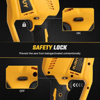 Reciprocating Saw for Dw 20V Battery,【Battery Not Included】,Cordless Sawzall with 8 Blades,0-3000SPM Variable Speed, Cordless Reciprocating Saws for Wood/Metal/PVC Cutting