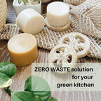 rE: REKURATOR Dishwashing Soap with Loofah Holder – Eco-Friendly, Gentle, Plant-Based Dish Bar , No Artificial Dyes or Fragrance (Unscented) , 5.1 oz