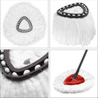 12 Pack Mop Replacement Head, Ailengy 100% Microfiber Mop Refills Spin Mop Replacement Head, 360 Micro Spin Cleaning Replacement Mop Heads for Easy House Cleaning Floor Mopping
