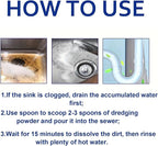 Multi-Purpose Pipeline Dredging Agent, Toilets, Bathroom Drains & Floor Pipes | Safe for All Pipe Types 1PCS