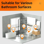 Botare Bathroom Shower Cleaner, Daily Household Powerful Cleaner, 17.61oz* 1 Pack Bathroom Bubbles Spray for Tile, Bathtub, Glass & Wall, Lemon Scent