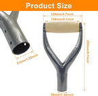 Shovel D Grip Handle, 31mm Inner Diameter, Plastic Spade Shovel Handle