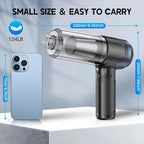 JONYJ Handheld Car Vacuum Cleaner, 16000PA Hand Held Vacuum Portable Cordless, 2 in 1 Air Duster and Vacuum Cleaner with LED Light, Multi-Nozzles, 120W High Power Mini Vacuum for Home, Pet, Office