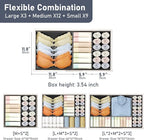 DIMJ Drawer Organizer Clothes Storage - 24 Pack Baby Dresser Organizer for Nursery, Foldable Closet Drawer Organizer Bins for Bedroom Organization, Fabric Storage Dividers for Socks, Underwears, Bras