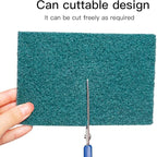 Heavy Duty Scour Pads Sponge Dish Scrubber Non-Scratch Green Reusable Household Scrub Pads for Kitchen and Dish Cleaning Tool (24Pcs)