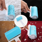 Washable Reusable Lint Roller 3 Pack, Portable Travel Sticky Dog Cat Hair Remover Cleaner with Cover Include Large and Mini Size for Clothes, Pet Hairs, Carseats