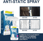 60 ml Anti-Static Spray, Anti-Static Remover for Clothes, Textiles, Hair, Gentle Fabric Softener Spray, 1 Piece Odour Eliminator, Easy to Carry, Home Office