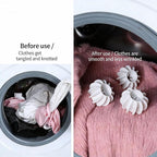 Reusable Magic Laundry Balls, Laundry Balls Tangle Free for Washing Machines, Silicone Steamer Dryer Balls Washer Balls Laundry Balls (6 in White and 6 in gray/12pcs) ﻿