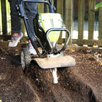 Greenworks Pro 80V 10 inch Cultivator with 2Ah Battery and Charger, TL80L210, Black And Green