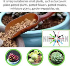 10pcs Bonsai Soil Scoops,Colorful Small Gardening Tools, Plastic Garden Soil Scoops,Suitable for Small Mini Potting Scoop for Plant Flower Succulent,or Milk Powder (Five colors)