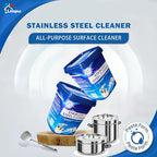 Liapu Stainless Steel Cleaner Paste – Heavy Duty Polish for Cookware, Sink, Grill, Pots & Pans – Restores Shine, Removes Rust & Stains – Safe for Kitchen & Appliances (3)