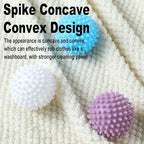 Dryer Balls for Laundry, Spiky Reusable Laundry Balls, 8 Pack, 2.2 Inch, Blue White Purple Pink, Wrinkle Reducing (Colour Mixing)