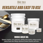 Rolite Midas Touch Metal Polishing Cream, 1 lb, 2 Pack, Cleaner and Polishing Rouge for Silver, Gold, Brass, Copper, Chrome, Restores Luster to Metal Surfaces, Polishing