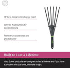 Yard Butler Terra Garden Hand Tools - Weeding Hand Tiller Tool for Efficient Gardening - Weed Remover Tool for Lawn & Garden Care - Durable Gardening Accessory, Whisk Rake