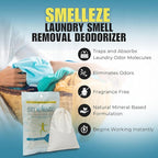 SMELLEZE Reusable Laundry Smell Removal Deodorizer Pouch: Removes Clothing Stink Without Scents