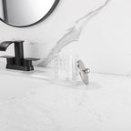 Clear transparent Apothecary Etched Geometric Grid Glass Jar W/Satin Nickel Metal Lid Cover for Bathroom Organization, Cotton Balls, Q Tips, and Small Accessories, Bathroom Storage