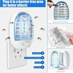2 Packs Bug Zapper Indoor, Fly Traps for Indoors, Insect Traps for Home Mosquito Killer for Kids & Pets, Home, Kitchen, Bedroom, Baby Room, Office-8