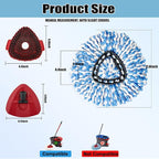 5PCS Spin Mop Replacement Heads,with Only Fit for RinseClean 2-Tank System,Machine Washable & Easy to Replace.Including 4 Spin mop Replacement Heads, 1 Base